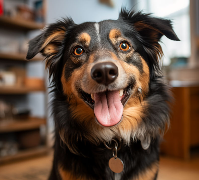Rescued Romanian dog